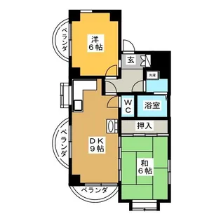 メゾン沖ノ橋【2階】の間取り