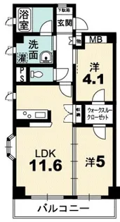 ディア・フォロン【4階】の間取り