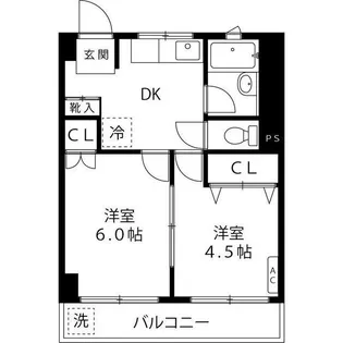 日新マンション【4階】の間取り