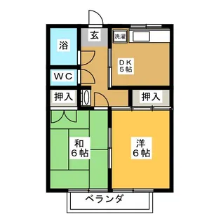 コーポ白山A【1階】の間取り
