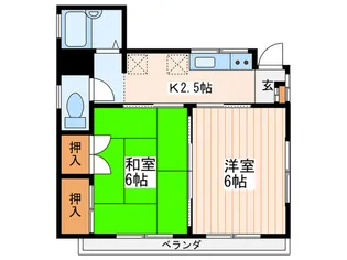 四つ木ヒルズ【2階】の間取り