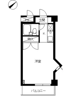 スカイコート生麦【10階】の間取り