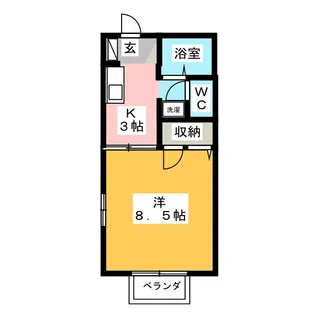 グランセーブルC棟【1階】の間取り