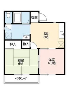 エバグリーンA【2階】の間取り