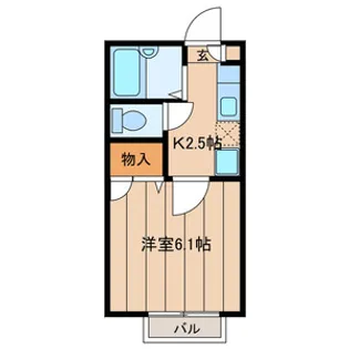 DANSEUR三佐香【1階】の間取り