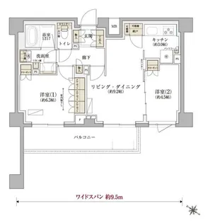 TENAS千歳船橋【1階】の間取り