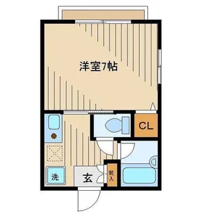 シャノアール江原【1階】の間取り