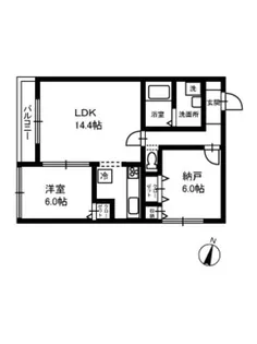 エルンテ【1階】の間取り