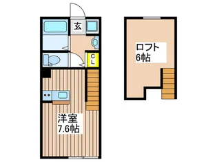 セレーノ西浜【1階】の間取り