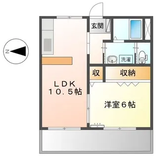 リベルテエスパレス【2階】の間取り