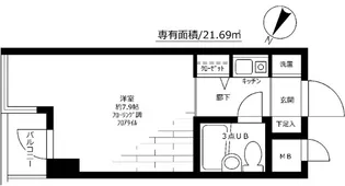 アクシルコート新大橋【6階】の間取り