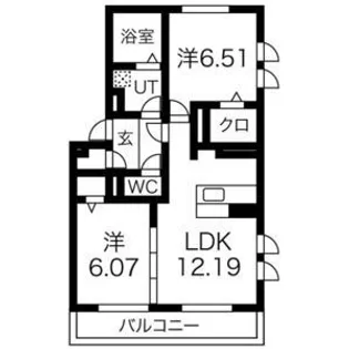ヴィーダ フェリス【3階】の間取り