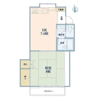 シーダハイツ【2階】の間取り