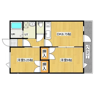 ハイツ学園通【2階】の間取り
