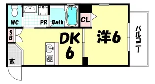 サンシャイン東雲【1階】の間取り