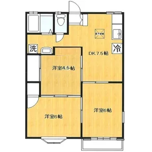 サンウエスト【1階】の間取り