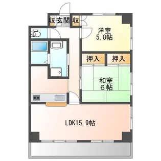 ハイム上所【3階】の間取り
