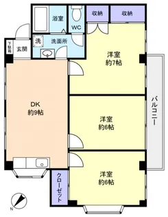 ソルボンヌ【2階】の間取り