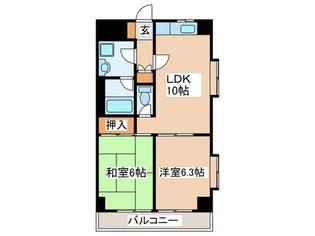 ロ-ドサイドヒルズ【2階】の間取り