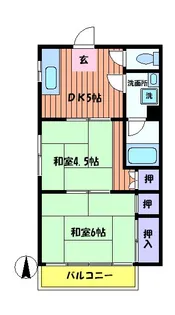 ふじハイツ【1階】の間取り