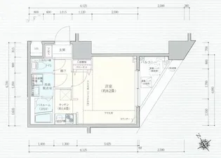 ロアール茅場町【4階】の間取り