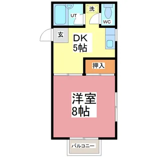 コーポS【1階】の間取り