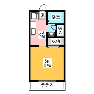 メゾンこがね C【1階】の間取り