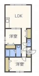 ハイム知希【4階】の間取り