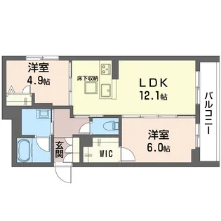 シャインバード【1階】の間取り