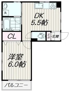 サンマンションII【3階】の間取り