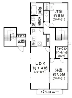 ガーデンテラス【2階】の間取り
