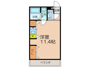 ファミール天神【2階】の間取り