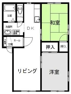 パインフィルズC【1階】の間取り