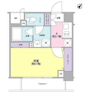 スタイリオ中延駅前【5階】の間取り