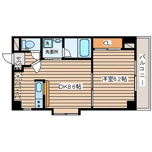 ガーデンロッジI【5階】の間取り