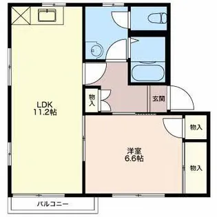 ディアス高松【2階】の間取り