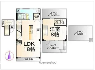 シャリエール森下【4階】の間取り