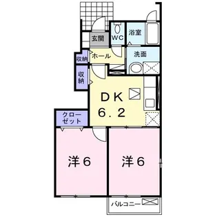 カーサ・プラシード I【1階】の間取り