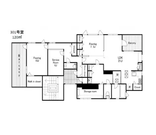 SANWA池尻フラッツ【3階】の間取り