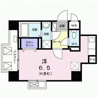 シェルズコート【5階】の間取り