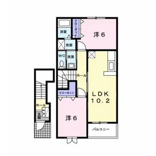 ロックシェルズ【2階】の間取り