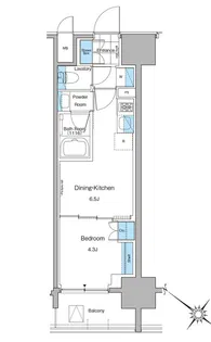 ルフォンプログレ西大井プレミア【5階】の間取り