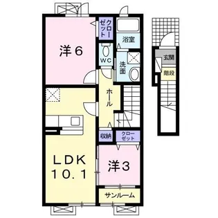 エモシオン【2階】の間取り