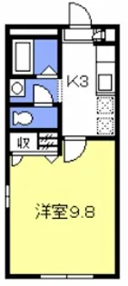 ジュネス下落合【1階】の間取り