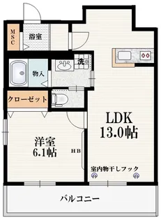 クレール・松葉【2階】の間取り