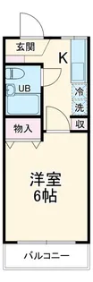 コーポラスサクマ【1階】の間取り
