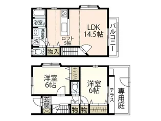 ミザール田中【1階】の間取り