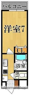 リバティ・クレール【4階】の間取り