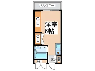 大国町池田マンション【4階】の間取り