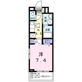 プティボヌール【1階】の間取り